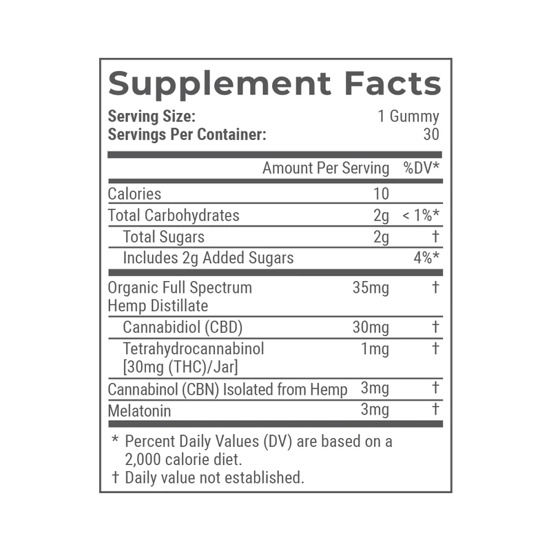 30mg CBD Gummies for Sleep
