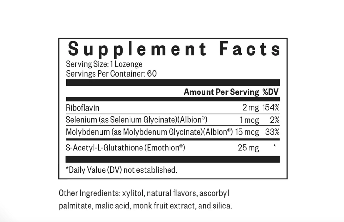 Glutathione with Cofactors